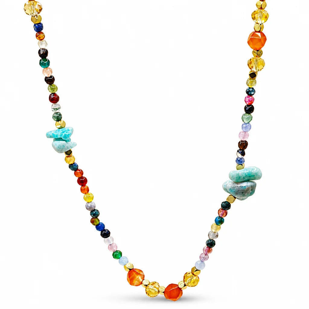 Mosaic Stone Necklace