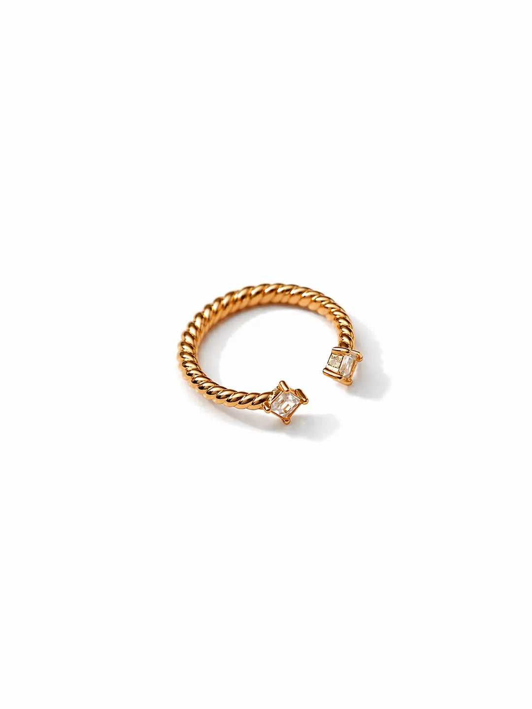 Twisted Open Ring｜18ct Gold Plated Sterling Silver