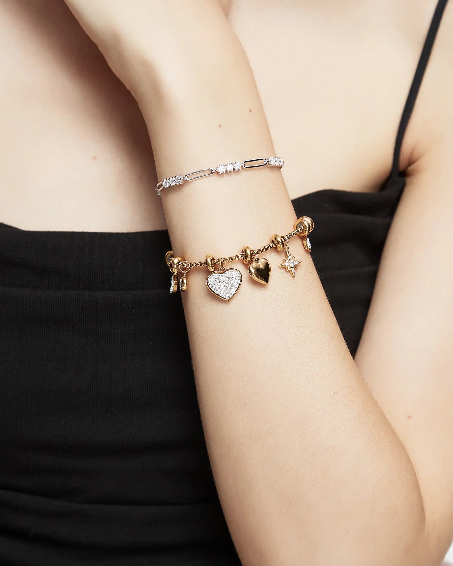 Zircon Charm Bracelet