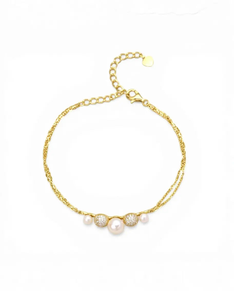Pearl Cluster Bracelet