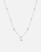 Collier trèfle moissanite.