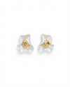 White Stud Earrings for Women
