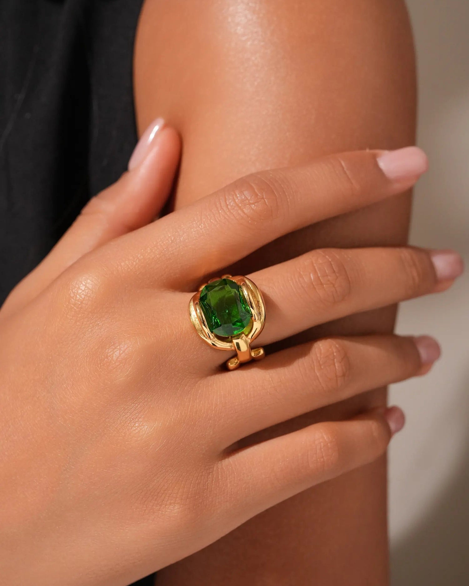 Emerald Statement Ring