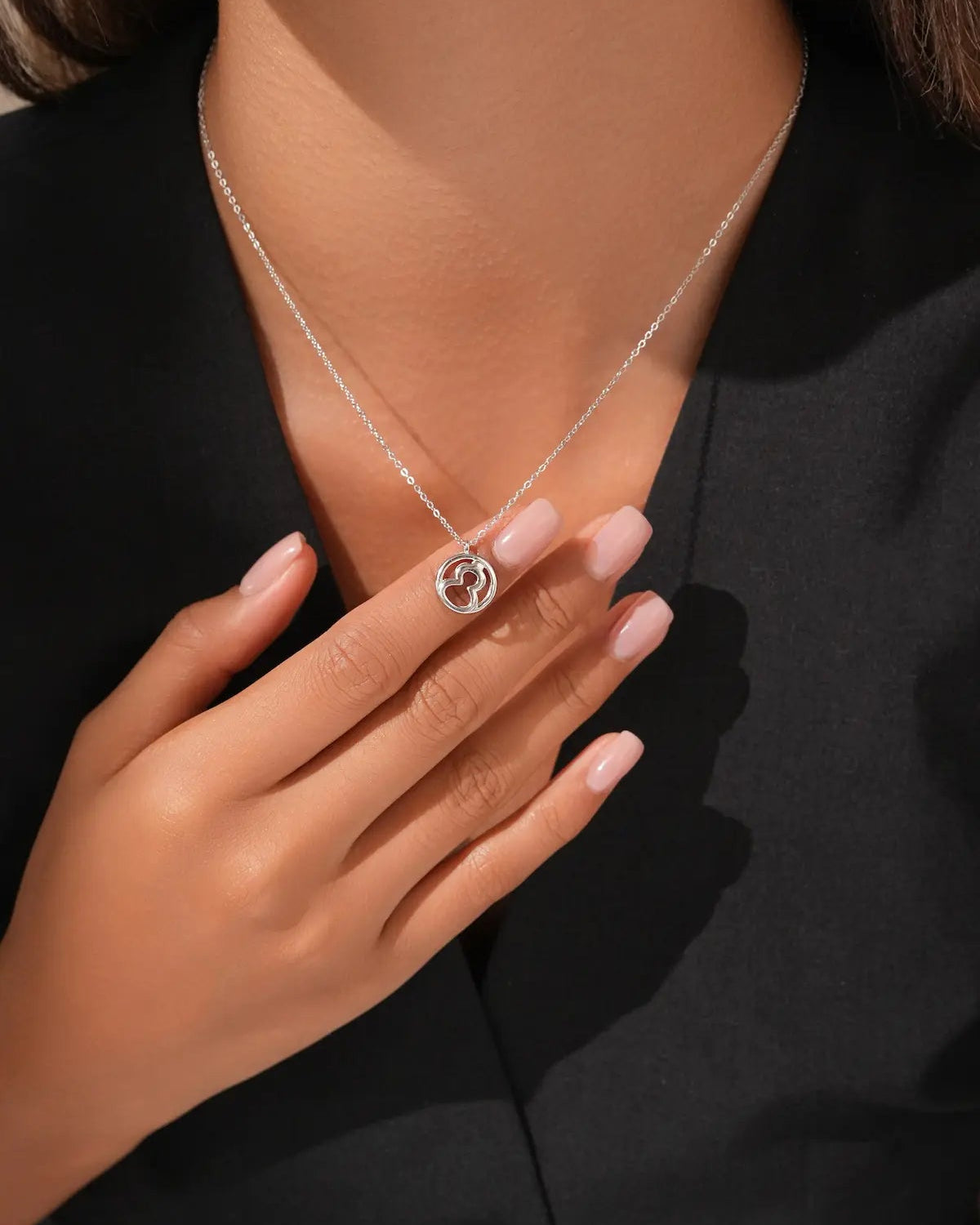 Minimalist Silver Pendant Necklace