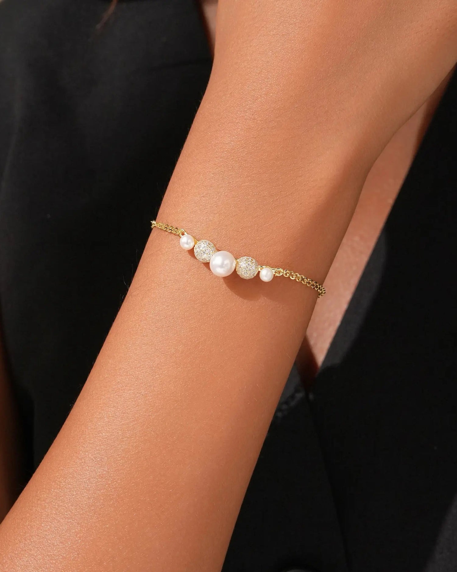 Pearl Cluster Bracelet
