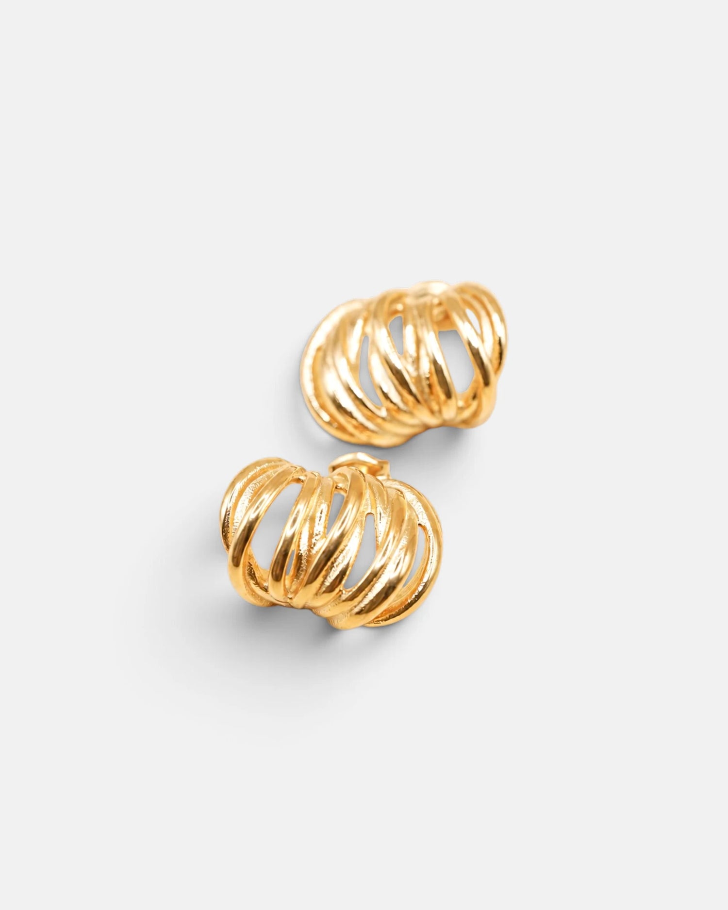 Coil Bold Stud Earrings