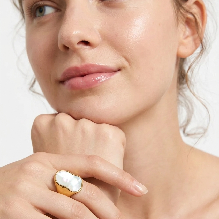 Mother of Pearl Organic Ring