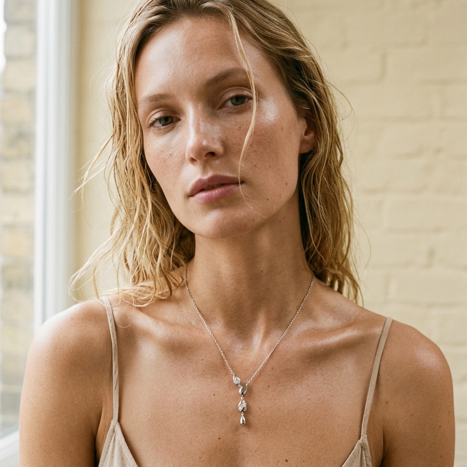 Collier Goutte en Mouvement｜Argent Sterling