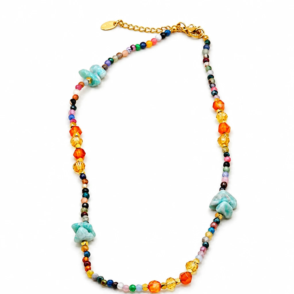 Mosaic Stone Necklace