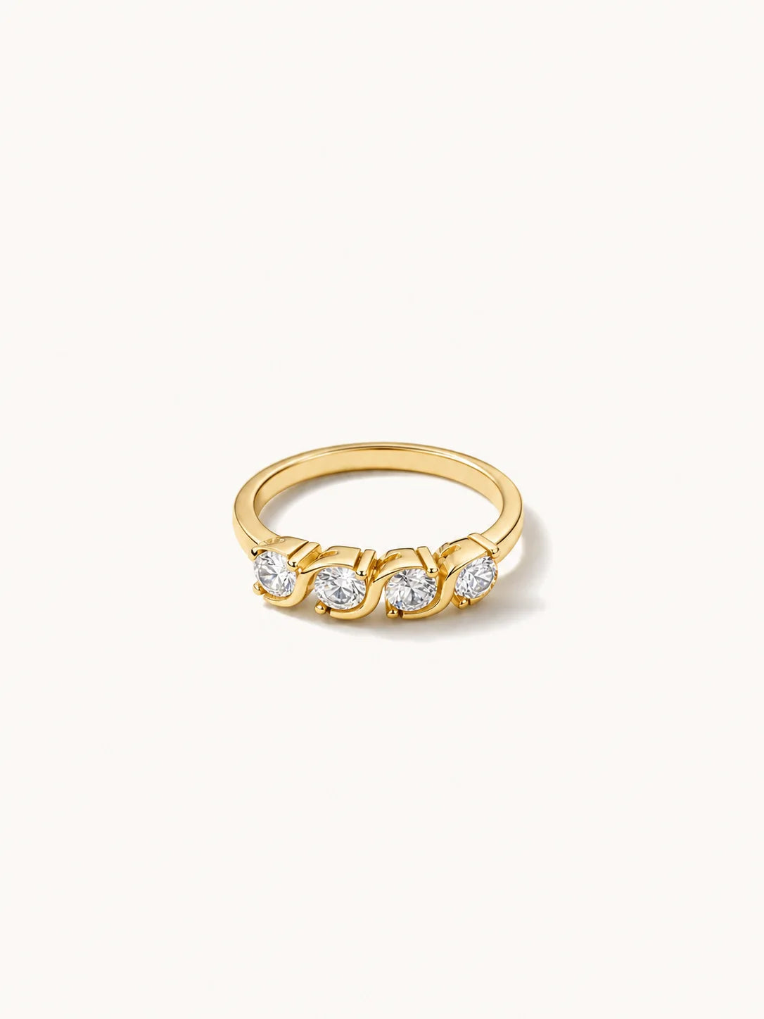 Four-Stone Stacking Ring
