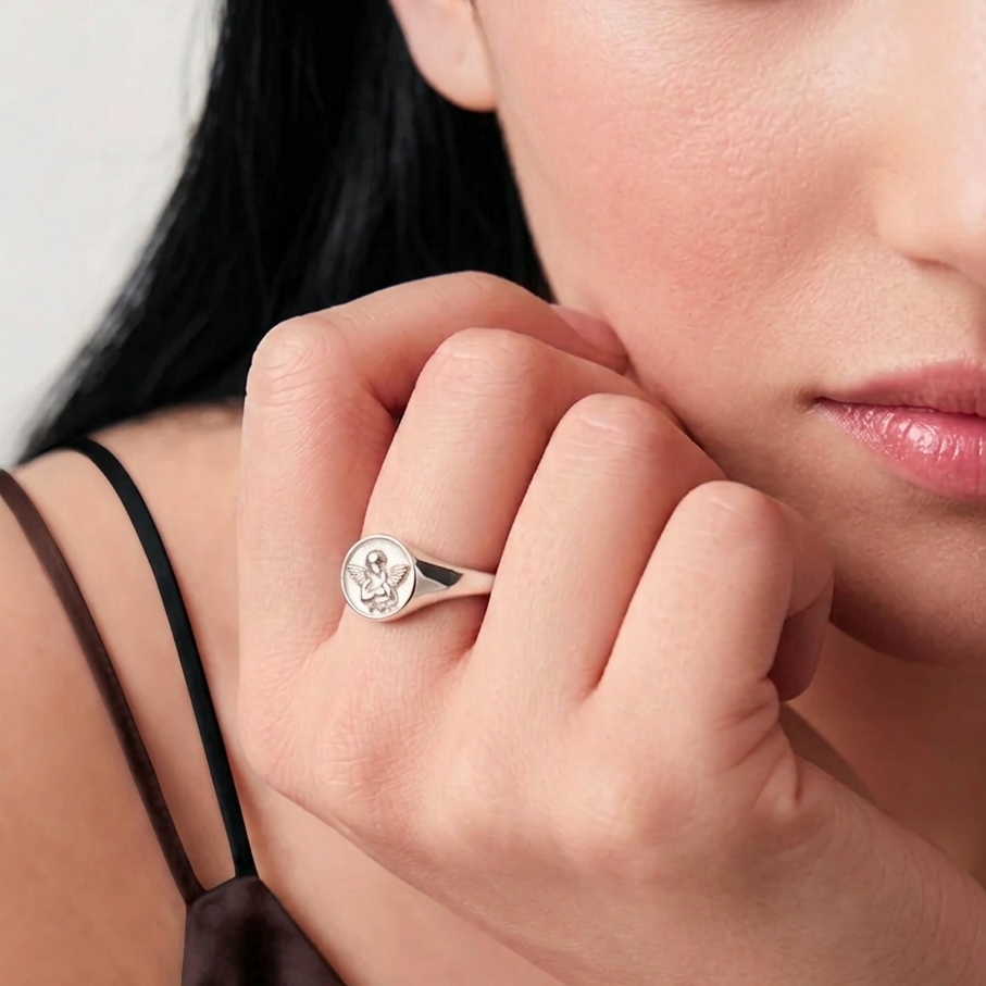 Angel Ring - Minimalist Metal Design