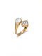 Gemini Intertwined Zircon Ring
